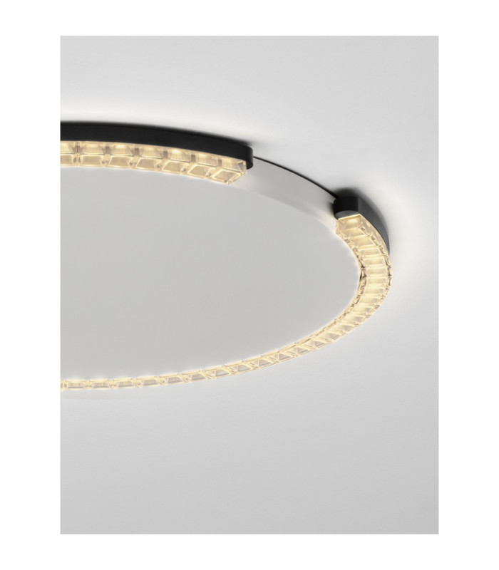 Greamy Decorative Flush Ceiling Light Sandy Black Triac Dimmable LED 30W 1950lm 3000K-5