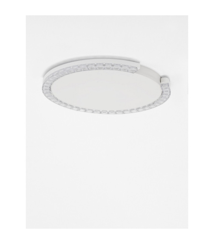 Greamy Decorative Flush Ceiling Light Sandy White Triac Dimmable LED 21W 1365lm 3000K-3