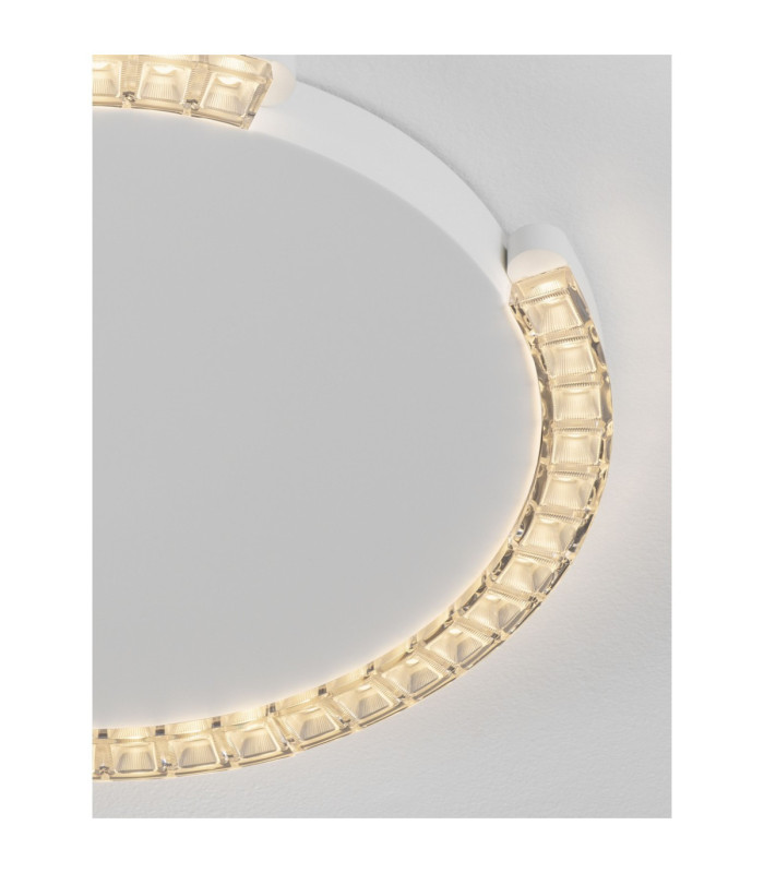 Greamy Decorative Flush Ceiling Light Sandy White Triac Dimmable LED 21W 1365lm 3000K-5