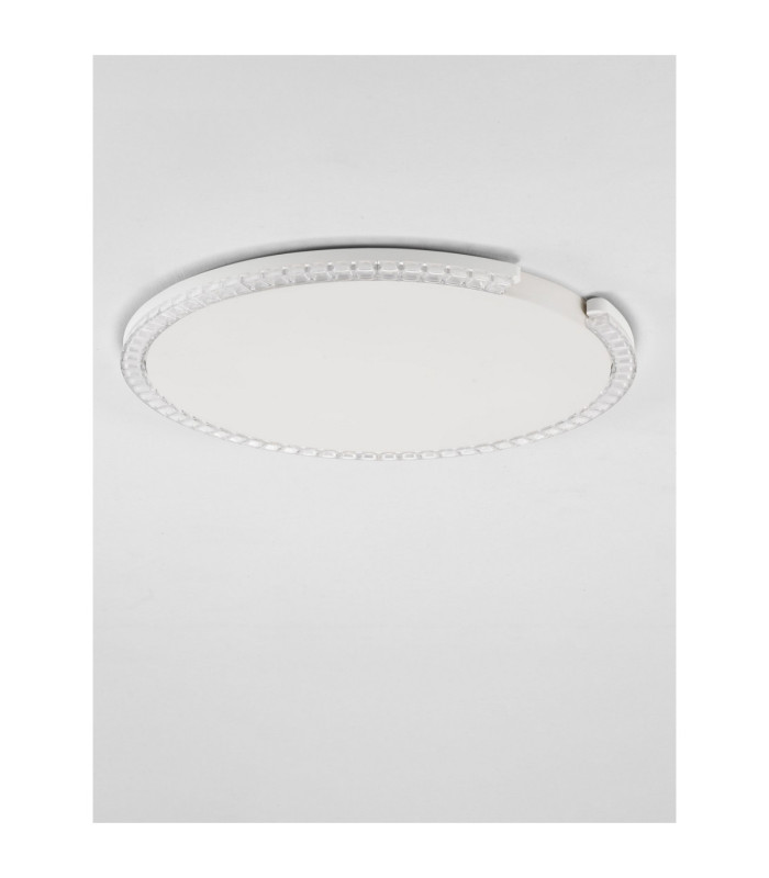 Greamy Decorative Flush Ceiling Light Sandy White Triac Dimmable LED 30W 1950lm 3000K-3