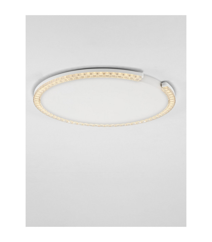 Greamy Decorative Flush Ceiling Light Sandy White Triac Dimmable LED 30W 1950lm 3000K-4