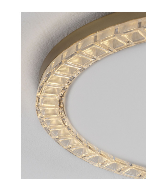 Greamy Decorative Flush Ceiling Light Gold Triac Dimmable LED 21W 1365lm 3000K-2