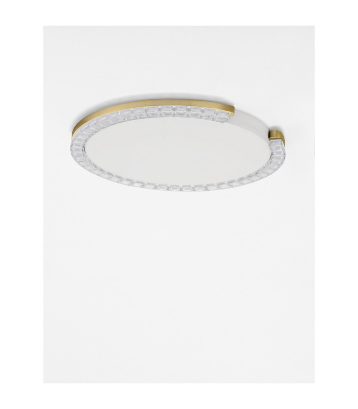 Greamy Decorative Flush Ceiling Light Gold Triac Dimmable LED 21W 1365lm 3000K-3