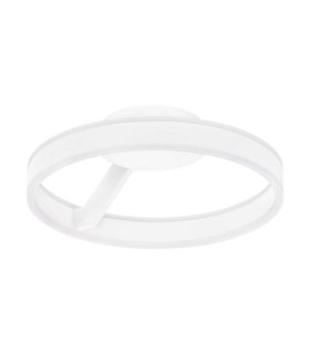 Bianco Integrated LED Semi Flush Ceiling Light Sandy White Triac Dimmable LED 28W 2010lm 2700-3000-4000K CCT-1