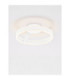 Bianco Integrated LED Semi Flush Ceiling Light Sandy White Triac Dimmable LED 28W 2010lm 2700-3000-4000K CCT-4