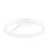 Bianco Integrated LED Semi Flush Ceiling Light Sandy White Triac Dimmable LED 40W 2580lm 2700-3000-4000K CCT-1