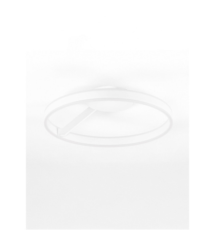 Bianco Integrated LED Semi Flush Ceiling Light Sandy White Triac Dimmable LED 40W 2580lm 2700-3000-4000K CCT-3