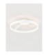 Bianco Integrated LED Semi Flush Ceiling Light Sandy White Triac Dimmable LED 40W 2580lm 2700-3000-4000K CCT-4