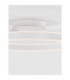 Bianco Integrated LED Semi Flush Ceiling Light Sandy White Triac Dimmable LED 40W 2580lm 2700-3000-4000K CCT-5