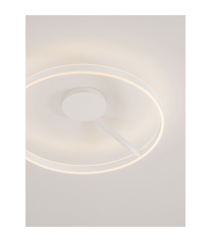 Bianco Integrated LED Semi Flush Ceiling Light Sandy White Triac Dimmable LED 48W 3118lm 2700-3000-4000K CCT-5