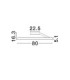 Bianco Integrated LED Semi Flush Ceiling Light Sandy White Triac Dimmable LED 48W 3118lm 2700-3000-4000K CCT-6