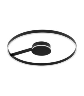Siena Integrated LED Semi Flush Ceiling Light Sandy Black Triac Dimmable LED 57W 3023lm 2700-3000-4000K CCT-1