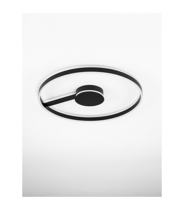 Siena Integrated LED Semi Flush Ceiling Light Sandy Black Triac Dimmable LED 57W 3023lm 2700-3000-4000K CCT-3