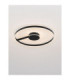 Siena Integrated LED Semi Flush Ceiling Light Sandy Black Triac Dimmable LED 57W 3023lm 2700-3000-4000K CCT-4