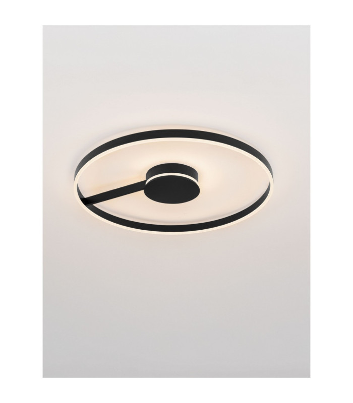 Siena Integrated LED Semi Flush Ceiling Light Sandy Black Triac Dimmable LED 57W 3023lm 2700-3000-4000K CCT-4