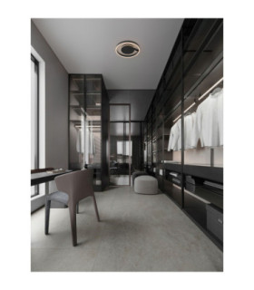 Siena Integrated LED Semi Flush Ceiling Light Sandy Black Triac Dimmable LED 41W 1638lm 2700-3000-4000K CCT-2