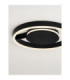 Siena Integrated LED Semi Flush Ceiling Light Sandy Black Triac Dimmable LED 41W 1638lm 2700-3000-4000K CCT-5