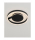 Siena Integrated LED Semi Flush Ceiling Light Sandy Black Triac Dimmable LED 41W 1638lm 2700-3000-4000K CCT-6