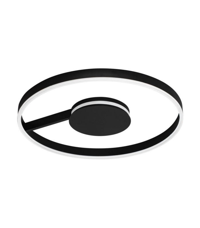 Siena Integrated LED Semi Flush Ceiling Light Sandy Black Triac Dimmable LED 48W 2465lm 2700-3000-4000K CCT-1