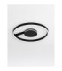 Siena Integrated LED Semi Flush Ceiling Light Sandy Black Triac Dimmable LED 48W 2465lm 2700-3000-4000K CCT-3