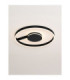 Siena Integrated LED Semi Flush Ceiling Light Sandy Black Triac Dimmable LED 48W 2465lm 2700-3000-4000K CCT-4