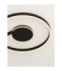 Siena Integrated LED Semi Flush Ceiling Light Sandy Black Triac Dimmable LED 48W 2465lm 2700-3000-4000K CCT-5