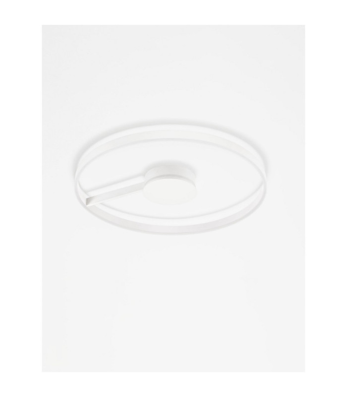Siena Integrated LED Semi Flush Ceiling Light Sandy White Triac Dimmable LED 57W 3023lm 2700-3000-4000K CCT-3