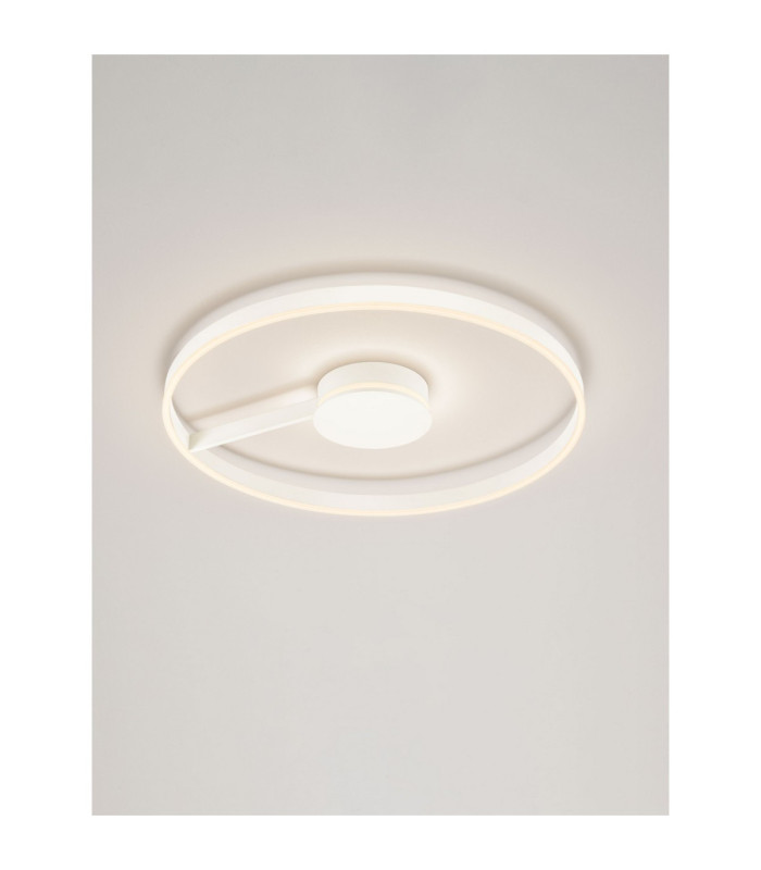 Siena Integrated LED Semi Flush Ceiling Light Sandy White Triac Dimmable LED 57W 3023lm 2700-3000-4000K CCT-4