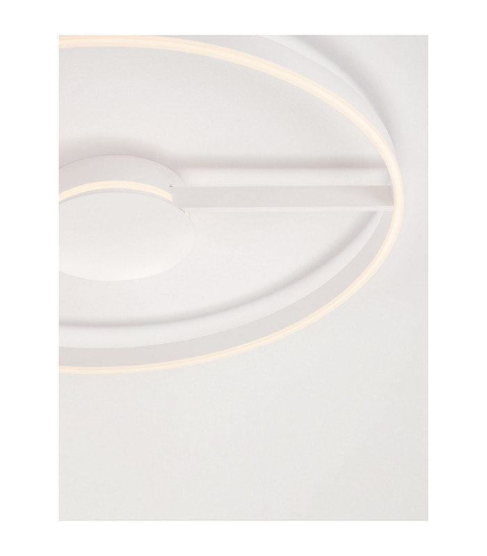 Siena Integrated LED Semi Flush Ceiling Light Sandy White Triac Dimmable LED 57W 3023lm 2700-3000-4000K CCT-5