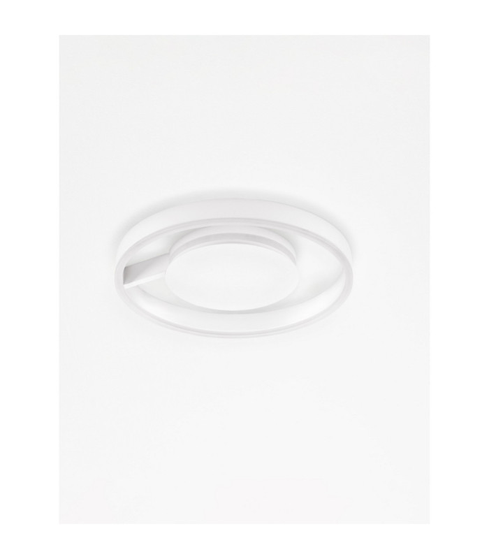 Siena Integrated LED Semi Flush Ceiling Light Sandy White Triac Dimmable LED 41W 1638lm 2700-3000-4000K CCT-3
