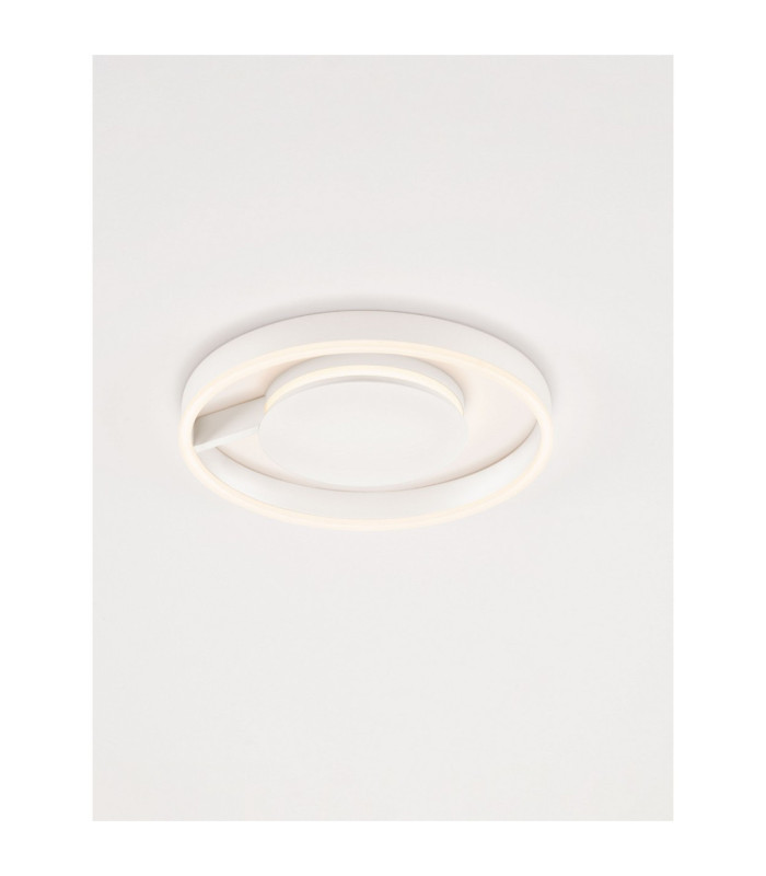 Siena Integrated LED Semi Flush Ceiling Light Sandy White Triac Dimmable LED 41W 1638lm 2700-3000-4000K CCT-4