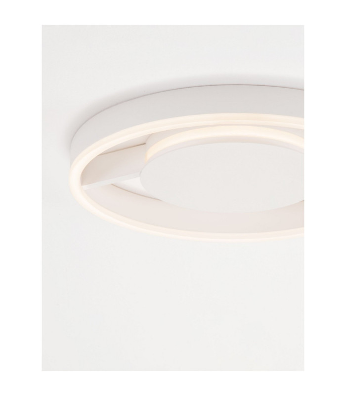 Siena Integrated LED Semi Flush Ceiling Light Sandy White Triac Dimmable LED 41W 1638lm 2700-3000-4000K CCT-5