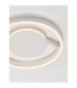 Siena Integrated LED Semi Flush Ceiling Light Sandy White Triac Dimmable LED 41W 1638lm 2700-3000-4000K CCT-6