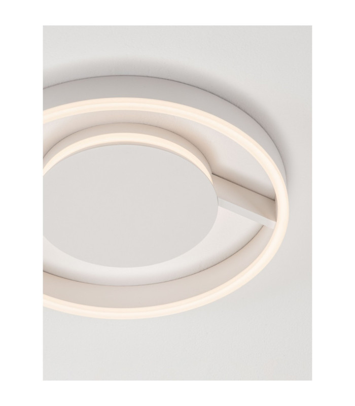 Siena Integrated LED Semi Flush Ceiling Light Sandy White Triac Dimmable LED 41W 1638lm 2700-3000-4000K CCT-6