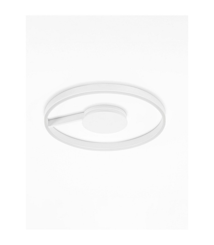 Siena Integrated LED Semi Flush Ceiling Light Sandy White Triac Dimmable LED 48W 2465lm 2700-3000-4000K CCT-3