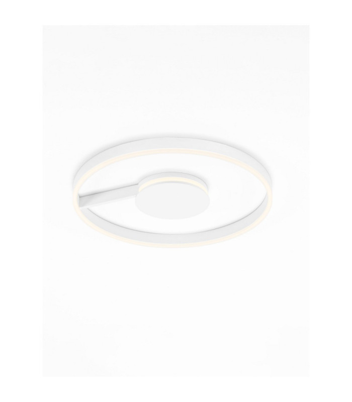 Siena Integrated LED Semi Flush Ceiling Light Sandy White Triac Dimmable LED 48W 2465lm 2700-3000-4000K CCT-4