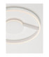 Siena Integrated LED Semi Flush Ceiling Light Sandy White Triac Dimmable LED 48W 2465lm 2700-3000-4000K CCT-6