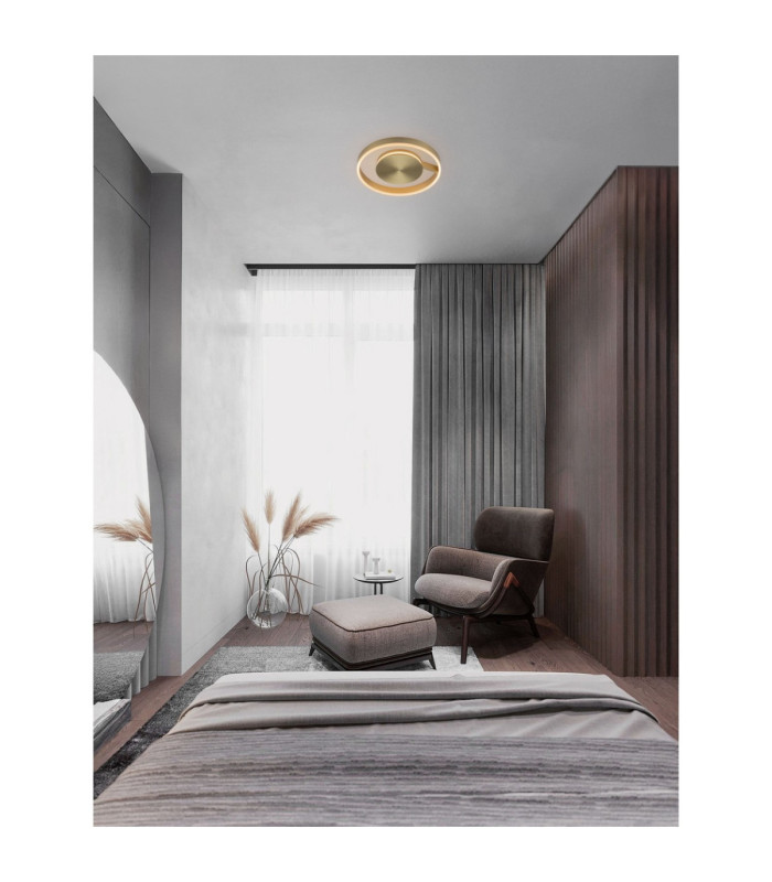 Siena Integrated LED Semi Flush Ceiling Light Bronze Triac Dimmable LED 41W 1638lm 2700-3000-4000K CCT-2