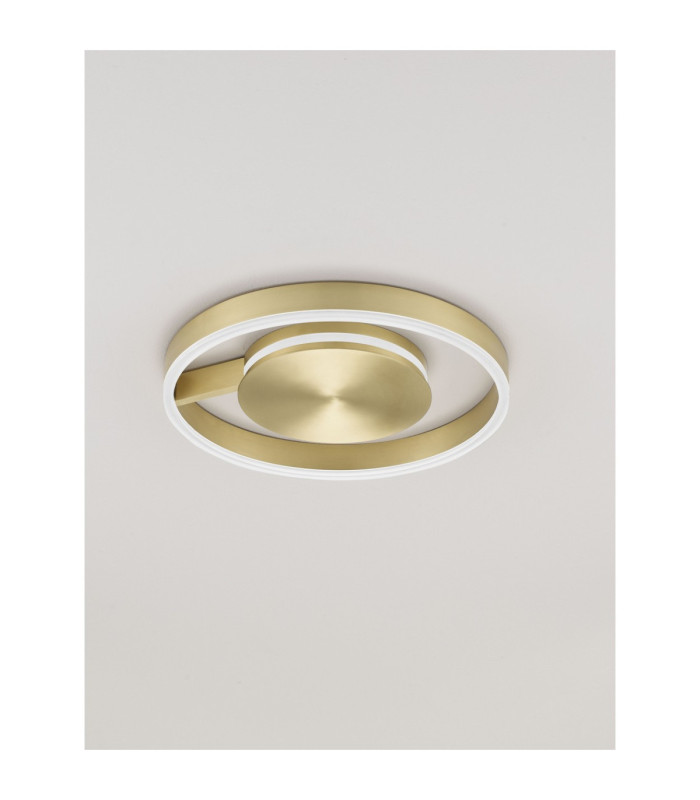 Siena Integrated LED Semi Flush Ceiling Light Bronze Triac Dimmable LED 41W 1638lm 2700-3000-4000K CCT-3