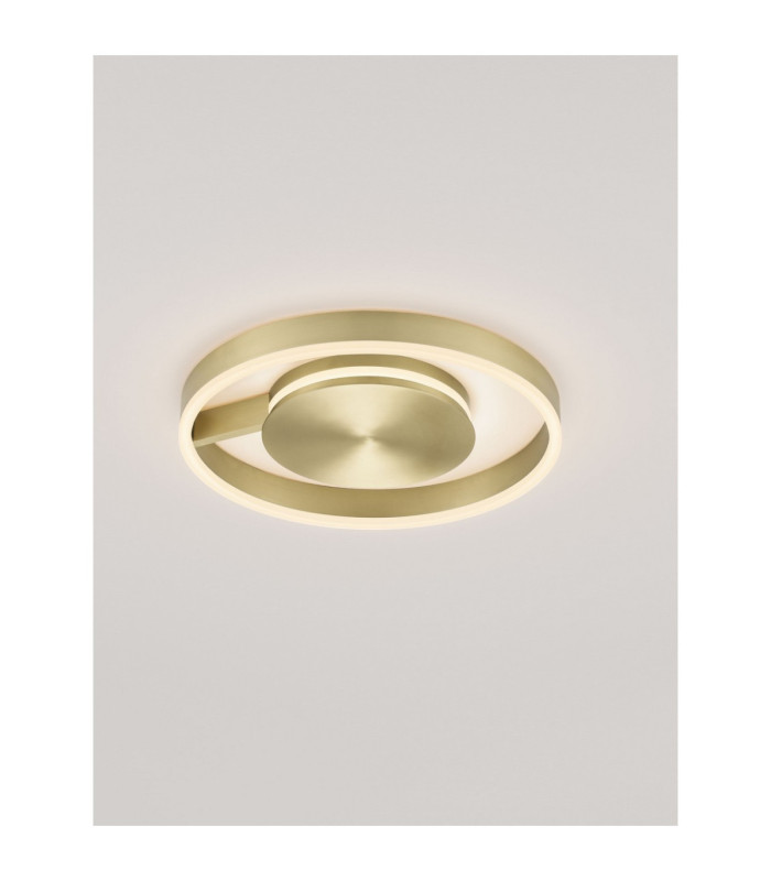 Siena Integrated LED Semi Flush Ceiling Light Bronze Triac Dimmable LED 41W 1638lm 2700-3000-4000K CCT-4