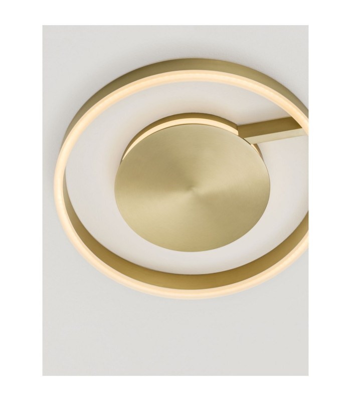 Siena Integrated LED Semi Flush Ceiling Light Bronze Triac Dimmable LED 41W 1638lm 2700-3000-4000K CCT-5