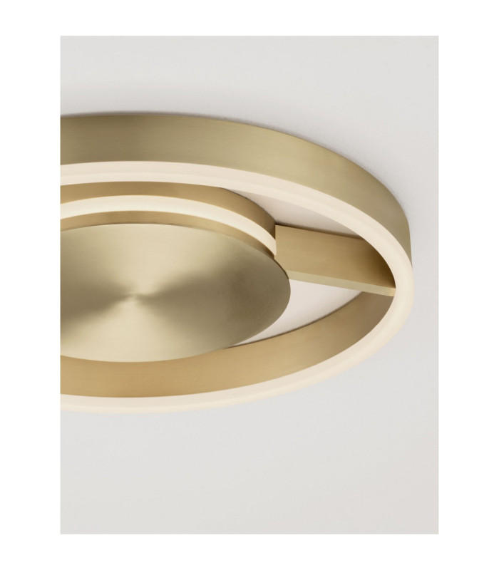 Siena Integrated LED Semi Flush Ceiling Light Bronze Triac Dimmable LED 41W 1638lm 2700-3000-4000K CCT-6