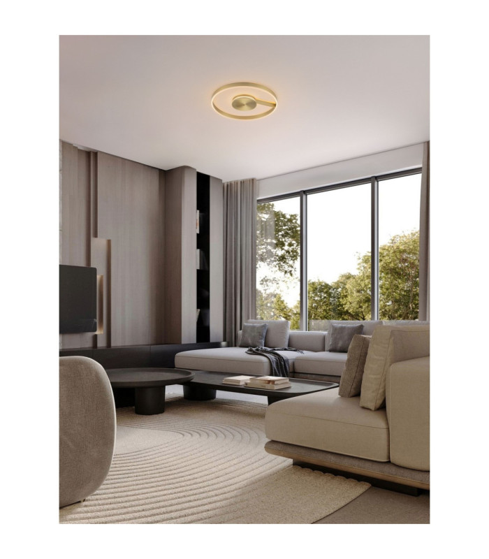 Siena Integrated LED Semi Flush Ceiling Light Bronze Triac Dimmable LED 48W 2465lm 2700-3000-4000K CCT-2