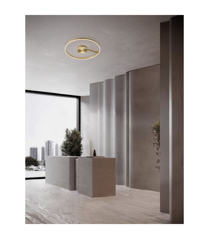Siena Integrated LED Semi Flush Ceiling Light Bronze Triac Dimmable LED 57W 3023lm 2700-3000-4000K CCT-2