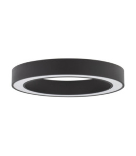 Morvido Integrated LED Semi Flush Ceiling Light Sandy Black Dimmable LED 48W 3730lm 2700-4000K CCT Remote Control-1
