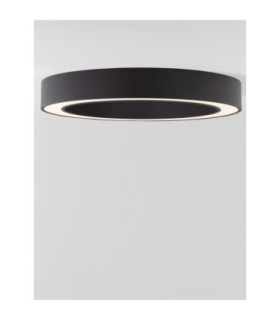 Morvido Integrated LED Semi Flush Ceiling Light Sandy Black Dimmable LED 48W 3730lm 2700-4000K CCT Remote Control-2