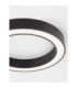 Morvido Integrated LED Semi Flush Ceiling Light Sandy Black Dimmable LED 48W 3730lm 2700-4000K CCT Remote Control-6