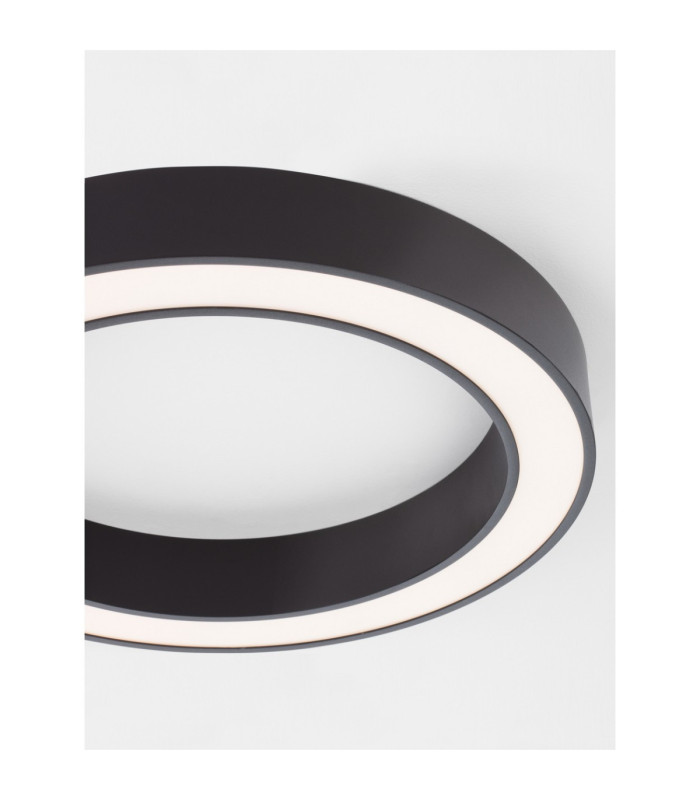 Morvido Integrated LED Semi Flush Ceiling Light Sandy Black Dimmable LED 48W 3730lm 2700-4000K CCT Remote Control-6