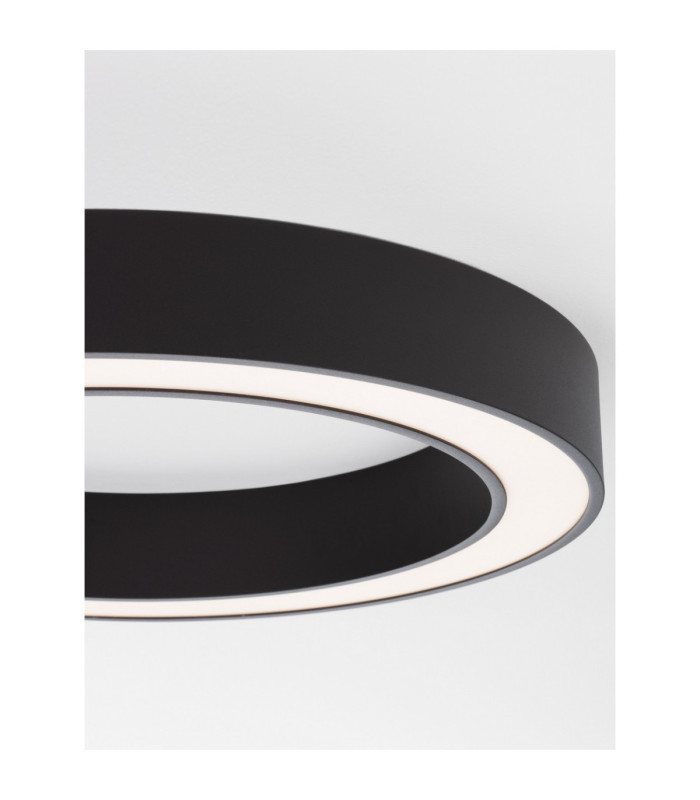Morvido Integrated LED Semi Flush Ceiling Light Sandy Black Dimmable LED 48W 3730lm 2700-4000K CCT Remote Control-7
