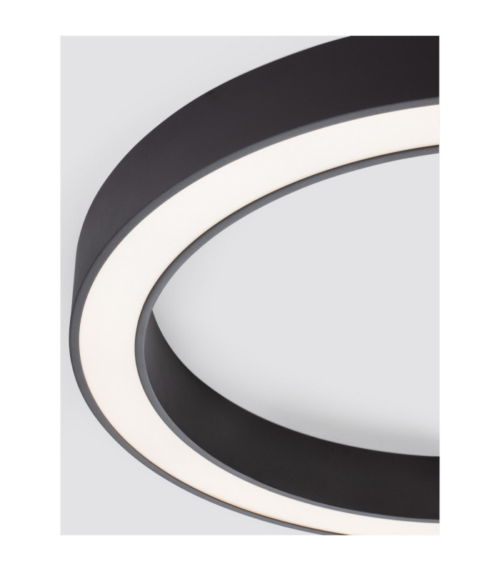 Morvido Integrated LED Semi Flush Ceiling Light Sandy Black Dimmable LED 59W 5164lm 2700-4000K CCT Remote Control-2